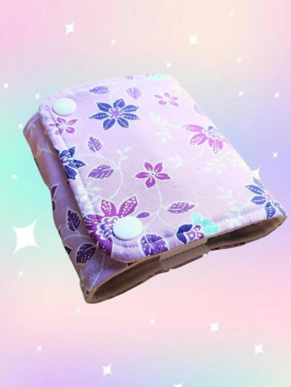 Essential Oil Roller Bottle Wallet - Purple Floral